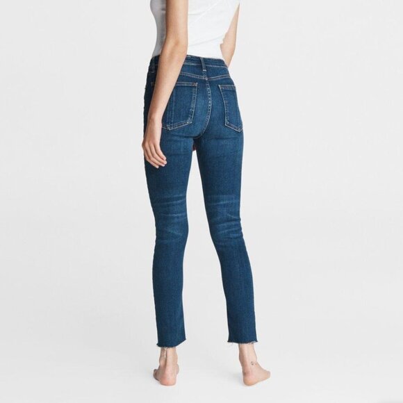 RAG & BONE Skinny Raw Hem Capri Jeans in Sonoma Size 24 - Picture 3 of 12